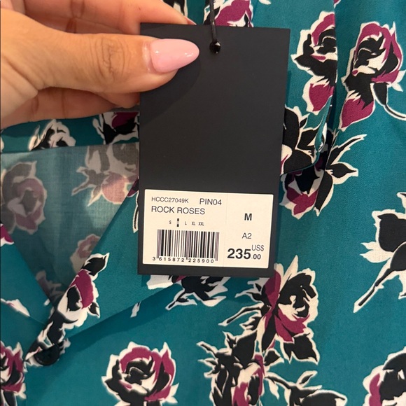 The Kooples Printed Short Sleeve Button Front Camp Shirt - Picture 6 of 10